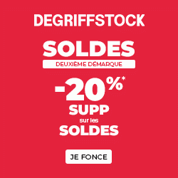 voir l'offre DEGRIFFSTOCK - 20% supplémentaires